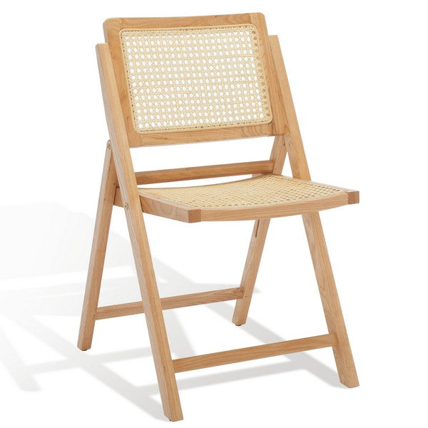 Desiree Folding Dining Chairs - Stylish Rattan Mesh Design for Indoor & Outdoor Dining Convenience