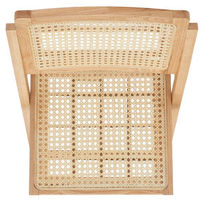 Desiree Folding Dining Chairs - Stylish Rattan Mesh Design for Indoor & Outdoor Dining Convenience