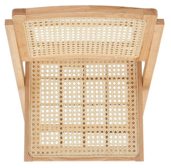 Desiree Folding Dining Chairs - Stylish Rattan Mesh Design for Indoor & Outdoor Dining Convenience