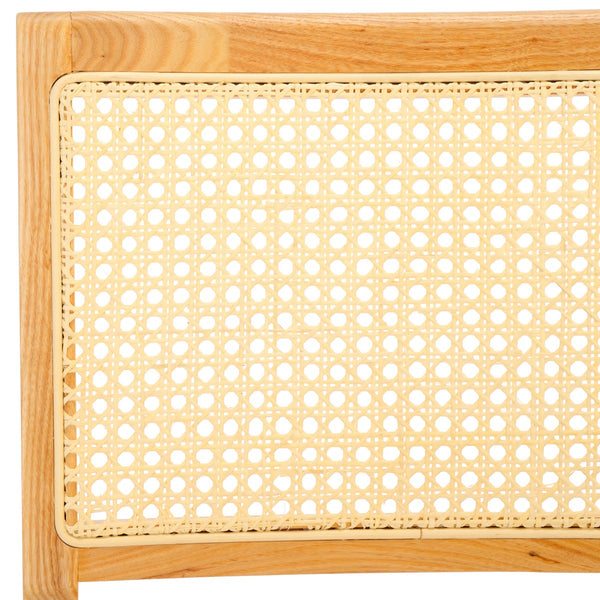 Safavieh Hattie French Cane Wood Seat Dining Chair Natural Wood / Rattan SFV4153B-SET2