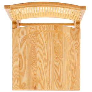 Safavieh Hattie French Cane Wood Seat Dining Chair Natural Wood / Rattan SFV4153B-SET2