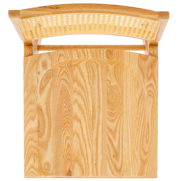 Safavieh Hattie French Cane Wood Seat Dining Chair Natural Wood / Rattan SFV4153B-SET2