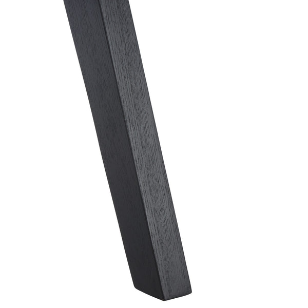 Safavieh Hattie French Cane Cushion Seat Dining Chair Black / Natural Wood / Rattan / Fabric / Foam SFV4154A-SET2