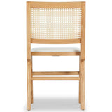 Safavieh Hattie French Cane Cushion Seat Dining Chair Natural Wood / Rattan / Fabric / Foam SFV4154B-SET2