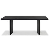 Safavieh Jaylin Rectangle Wood Dining Table Black Wood SFV4155A-2BX