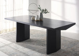 Safavieh Jaylin Rectangle Wood Dining Table Black Wood SFV4155A-2BX