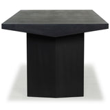 Safavieh Jaylin Rectangle Wood Dining Table Black Wood SFV4155A-2BX