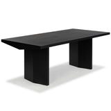 Safavieh Jaylin Rectangle Wood Dining Table Black Wood SFV4155A-2BX