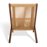 Safavieh Trisha Folding Rope Accent Chair Walnut / Natural Wood / Rope SFV4156A