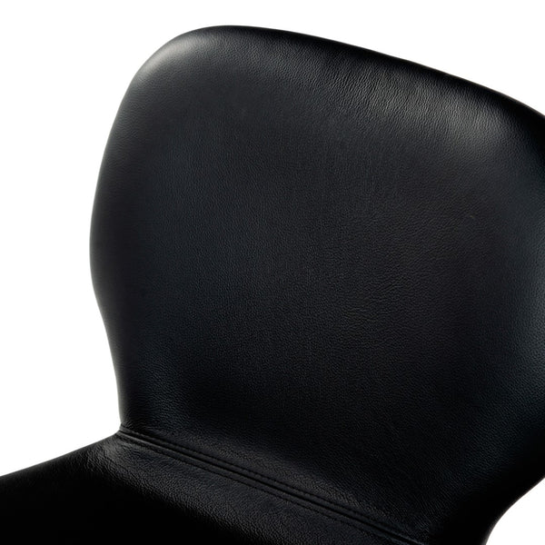 Safavieh Tazmyn Leather Dining Chair Black / Walnut SFV4157A