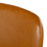 Safavieh Tazmyn Leather Dining Chair Brown / Walnut SFV4157B