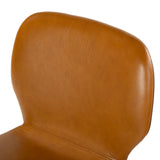 Safavieh Tazmyn Leather Dining Chair Brown / Walnut SFV4157B