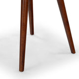 Safavieh Tazmyn Leather Dining Chair Brown / Walnut SFV4157B