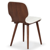 Safavieh Tazmyn Linen Dining Chair White / Walnut SFV4157C