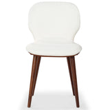 Safavieh Tazmyn Linen Dining Chair White / Walnut SFV4157C