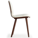 Safavieh Tazmyn Linen Dining Chair White / Walnut SFV4157C