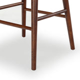 Safavieh Tazmyn Leather Counter Stool Black / Walnut SFV4158A