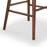 Safavieh Tazmyn Leather Counter Stool Brown / Walnut SFV4158B