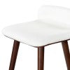 Safavieh Tazmyn Linen Counter Stool White / Walnut SFV4158C