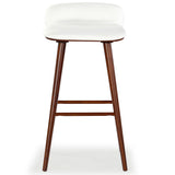 Safavieh Tazmyn Linen Counter Stool White / Walnut SFV4158C