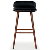 Safavieh Tazmyn Leather Barstool Black / Walnut SFV4159A