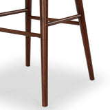 Safavieh Tazmyn Leather Barstool Black / Walnut SFV4159A