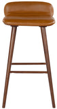 Safavieh Tazmyn Leather Barstool Brown / Walnut SFV4159B