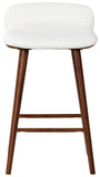 Safavieh Tazmyn Linen Barstool White / Walnut SFV4159C