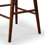 Safavieh Tazmyn Linen Barstool White / Walnut SFV4159C