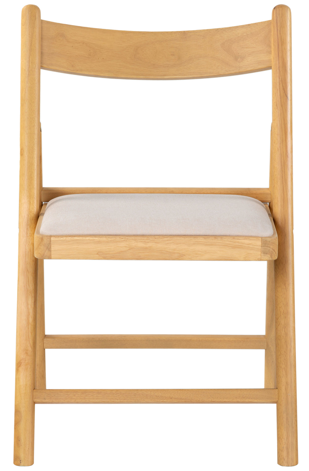 Safavieh Jacie Linen Seat Folding Chair - Elegant Rubber Wood Design For Stylish Dining And Gatherings Natural ,White Wood ,Foam ,Fabric Sfv4160b-set2