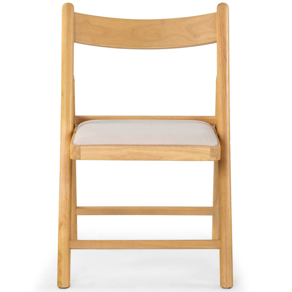 Safavieh Jacie Linen Seat Folding Chair - Elegant Rubber Wood Design For Stylish Dining And Gatherings Natural ,White Wood ,Foam ,Fabric Sfv4160b-set2