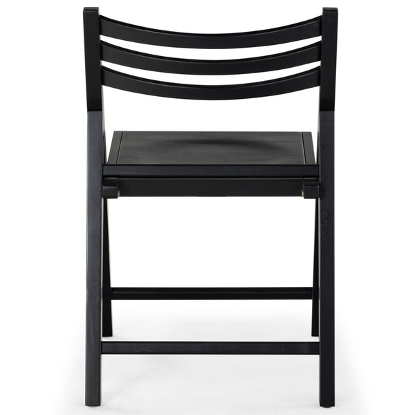 Safavieh Jacie Wood Seat Folding Chair - Elegant Design For Dining & Living Spaces, Comfort & Style Combined Black Wood Sfv4161a-set2