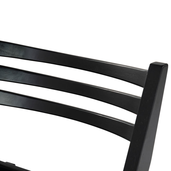 Safavieh Jacie Wood Seat Folding Chair - Elegant Design For Dining & Living Spaces, Comfort & Style Combined Black Wood Sfv4161a-set2