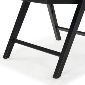 Safavieh Jacie Wood Seat Folding Chair - Elegant Design For Dining & Living Spaces, Comfort & Style Combined Black Wood Sfv4161a-set2