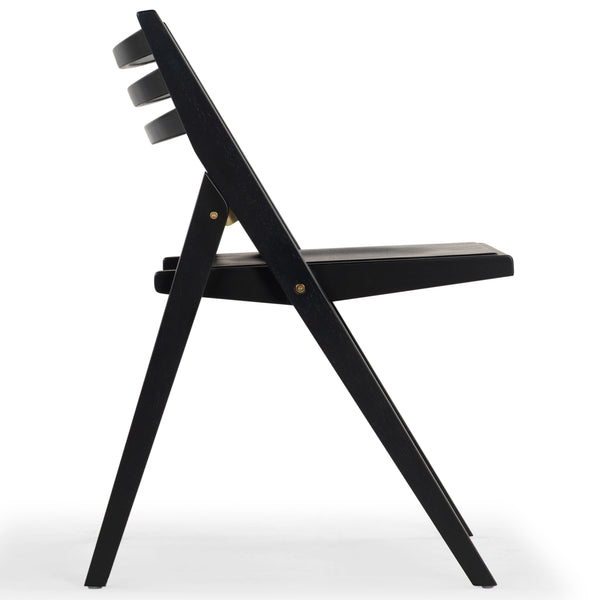 Safavieh Jacie Wood Seat Folding Chair - Elegant Design For Dining & Living Spaces, Comfort & Style Combined Black Wood Sfv4161a-set2