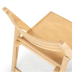 Safavieh Jacie Wood Seat Folding Chair - Elegant Design For Dining & Living Spaces, Comfort & Style Combined Natural Wood Sfv4161b-set2