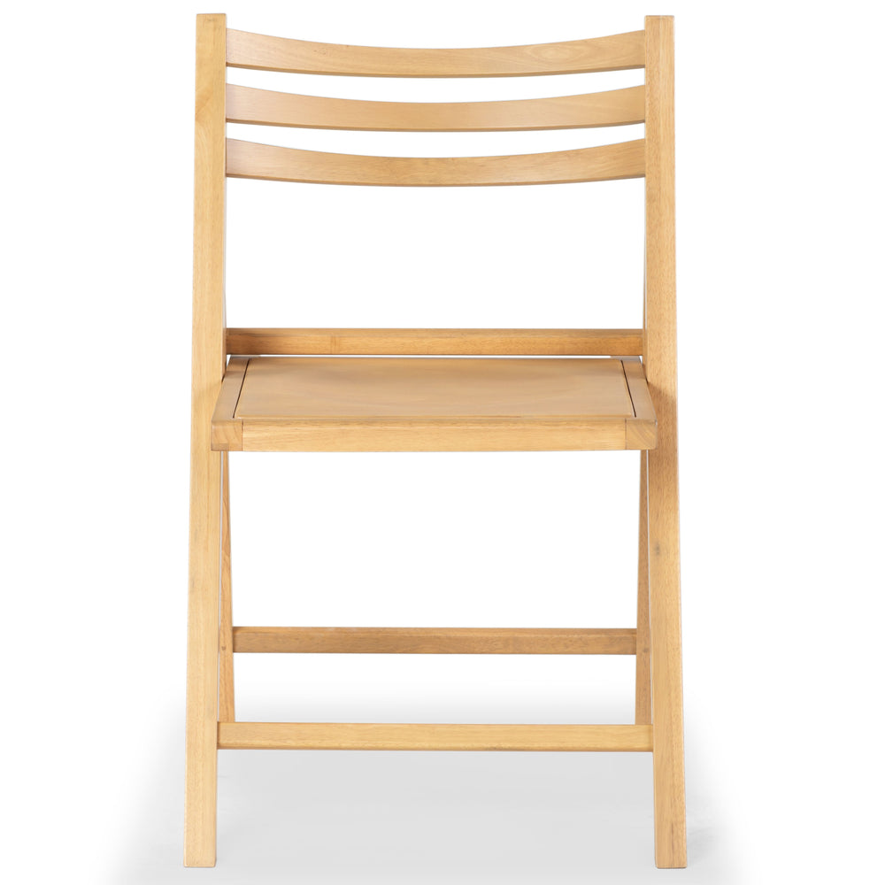 Safavieh Jacie Wood Seat Folding Chair - Elegant Design For Dining & Living Spaces, Comfort & Style Combined Natural Wood Sfv4161b-set2