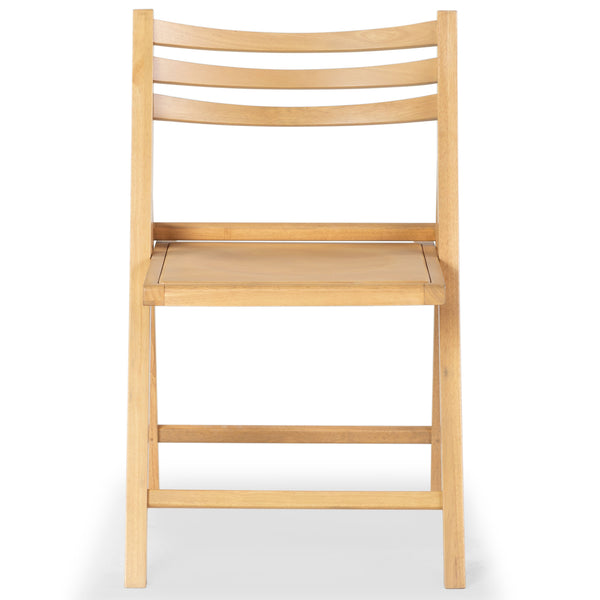 Safavieh Jacie Wood Seat Folding Chair - Elegant Design For Dining & Living Spaces, Comfort & Style Combined Natural Wood Sfv4161b-set2