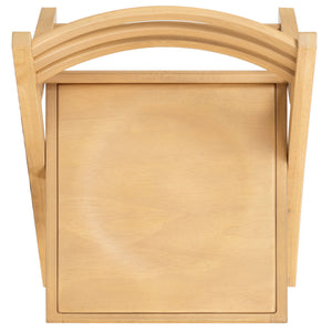 Safavieh Jacie Wood Seat Folding Chair - Elegant Design For Dining & Living Spaces, Comfort & Style Combined Natural Wood Sfv4161b-set2