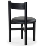 Safavieh Tayla Leather Dining Chair Black / Black SFV4165A