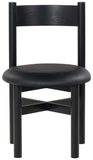 Safavieh Tayla Leather Dining Chair Black / Black SFV4165A