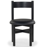 Safavieh Tayla Leather Dining Chair Black / Black SFV4165A