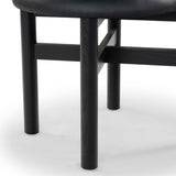 Safavieh Tayla Leather Dining Chair Black / Black SFV4165A