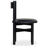 Safavieh Tayla Leather Dining Chair Black / Black SFV4165A