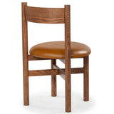 Safavieh Tayla Leather Dining Chair Walnut / Brown SFV4165B