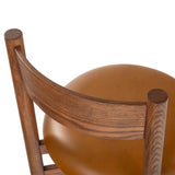 Safavieh Tayla Leather Dining Chair Walnut / Brown SFV4165B