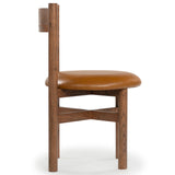 Safavieh Tayla Leather Dining Chair Walnut / Brown SFV4165B