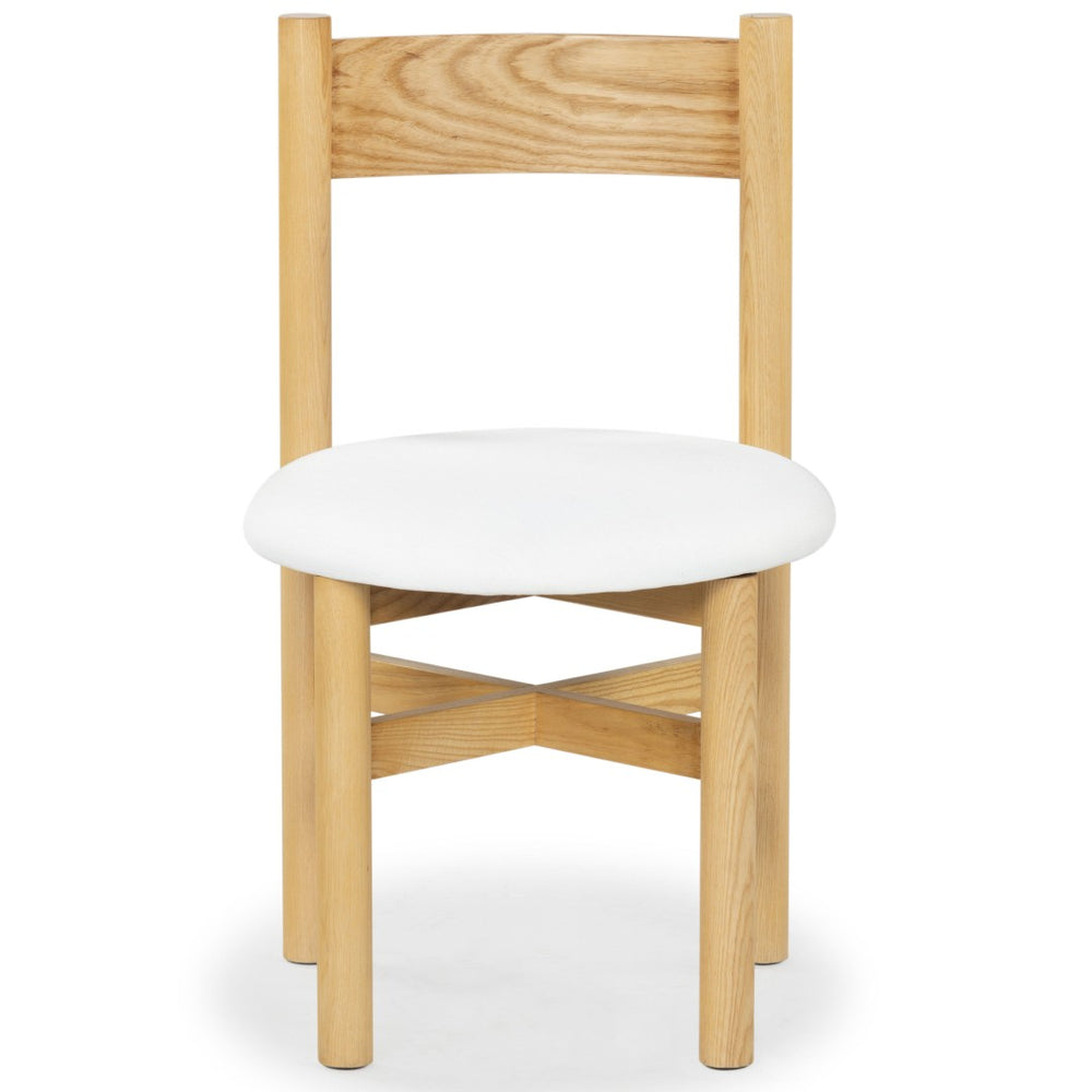 Safavieh TAYLA Linen Dining Chair - Natural & White - Modern Design, Durable Comfort for Any Dining Space SFV4165C