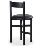 Safavieh Tayla Leather Counter Stool Black / Black SFV4166A