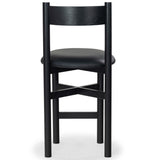 Safavieh Tayla Leather Counter Stool Black / Black SFV4166A